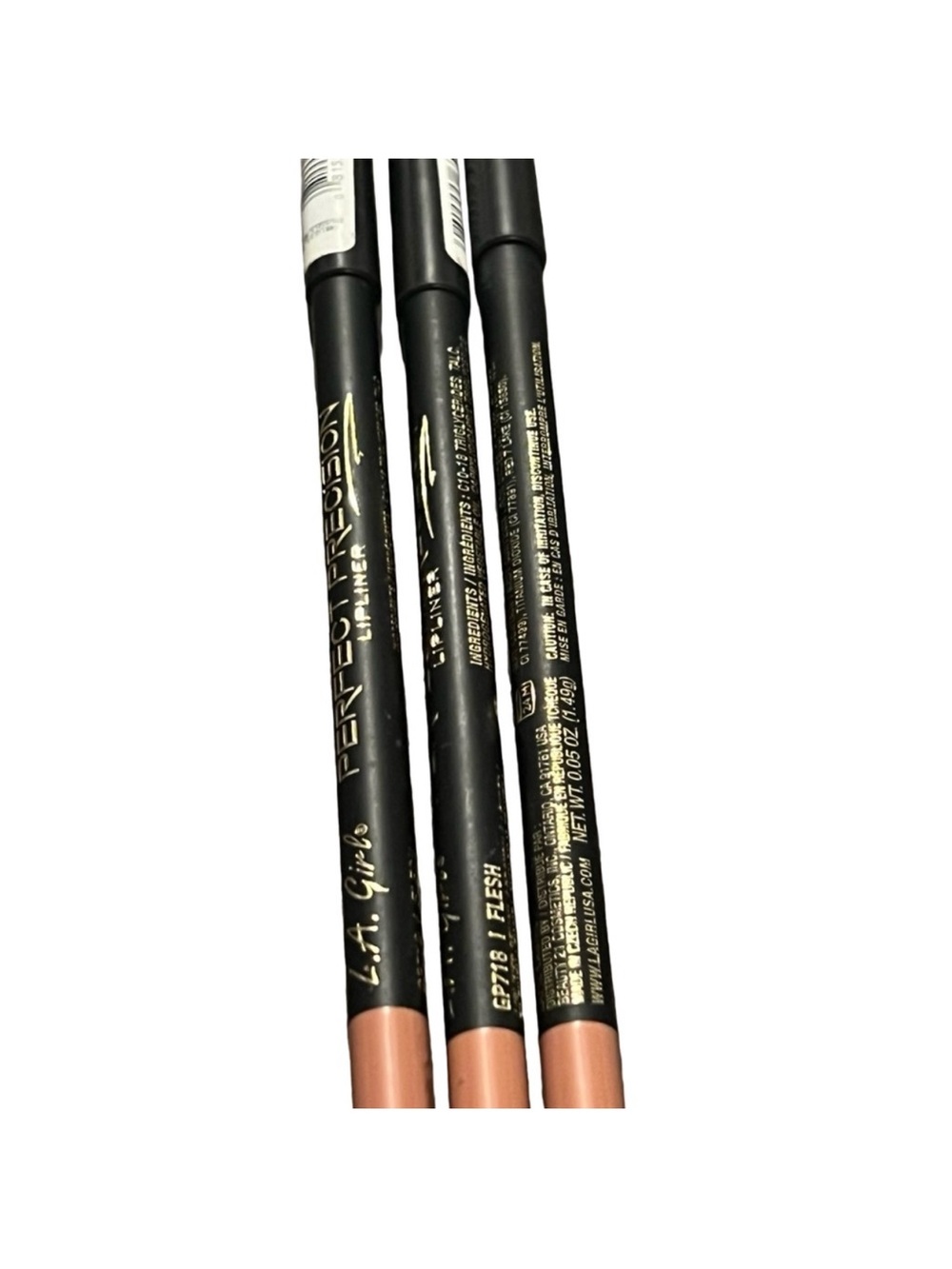 LA Girl 718 Flesh Lip Liner Pencil 3 pack FINAL PRICE DROP
